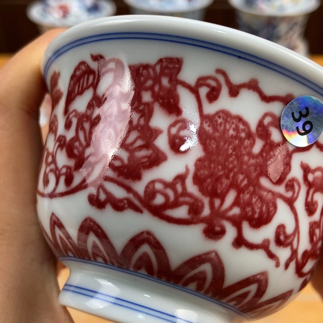 手绘现代茶具非古董