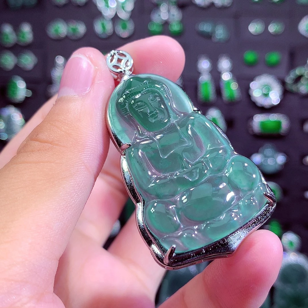 颈饰未镶嵌翡翠天然