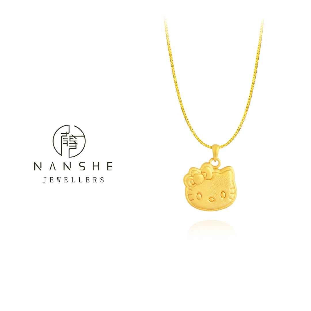 NANSHE/南奢 镀k金 可爱kt猫精致少女心百搭项链L1500