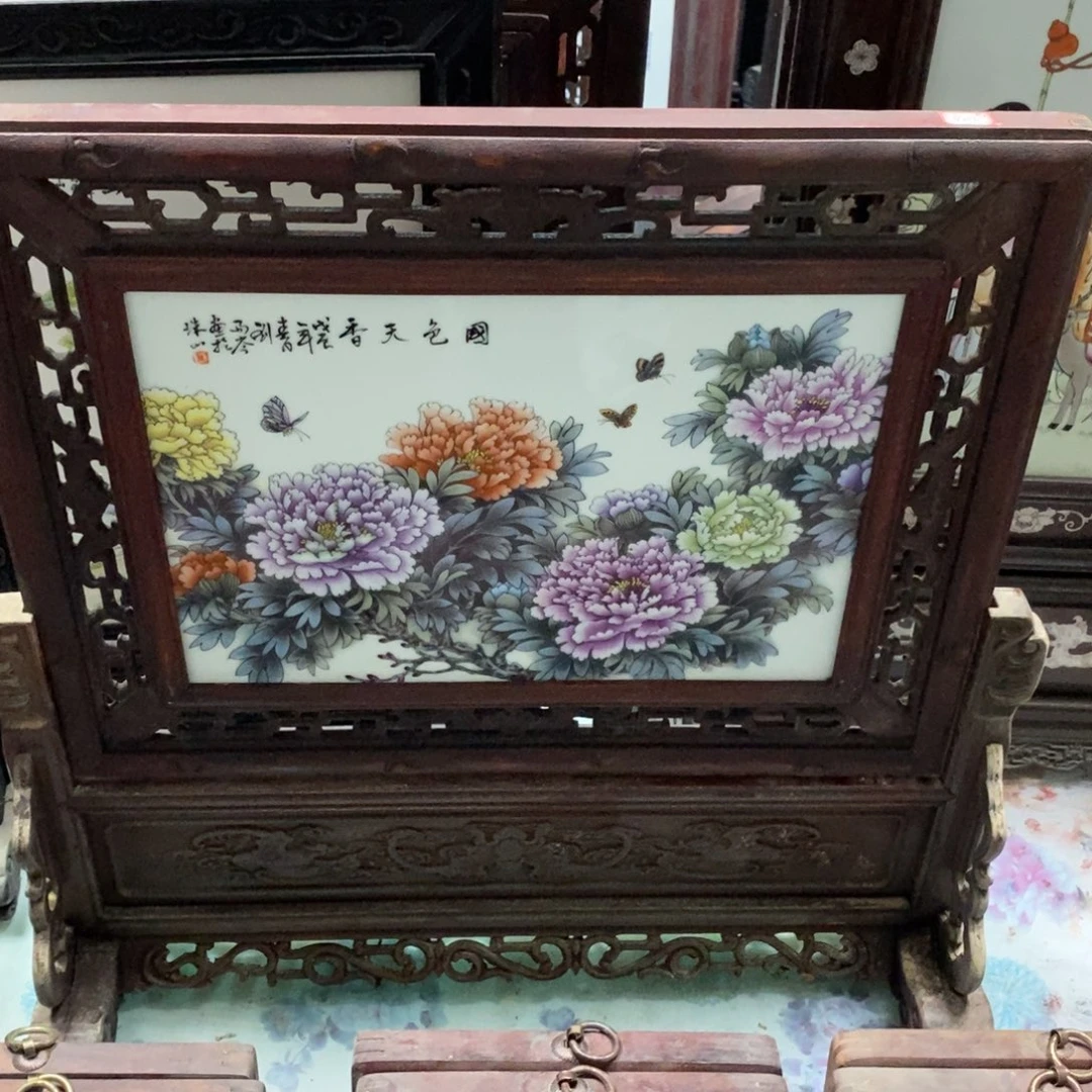 瓷片用****2景德镇瓷板画柴窑烧制