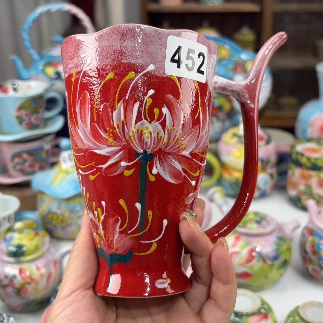 景德镇手绘高温釉下彩陶瓷茶具