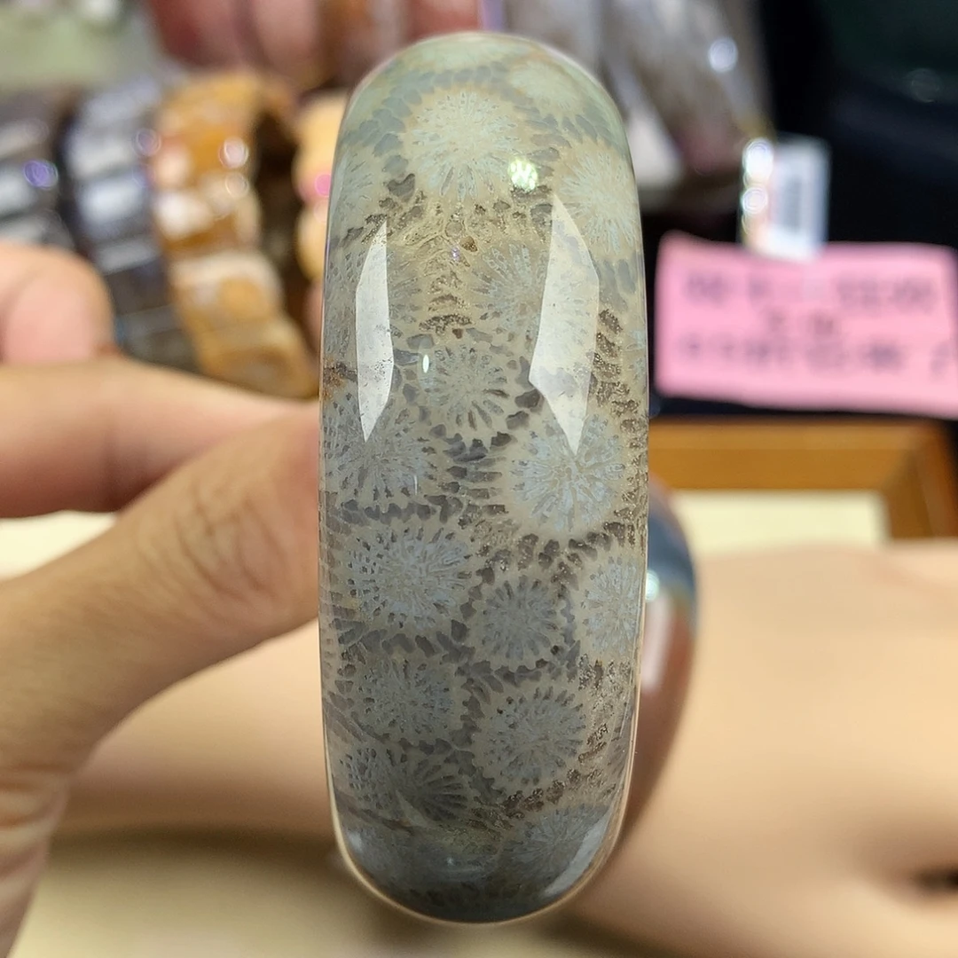 硅化珊瑚（珊瑚玉）未镶嵌吊坠(赠链)62号54圈口