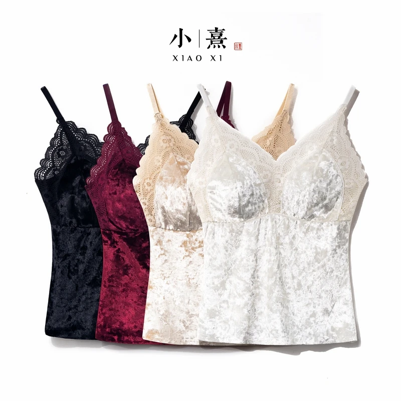 【轻嫣】冬季2025新款内搭法式吊带背心国风轻奢气质新中式美背上衣