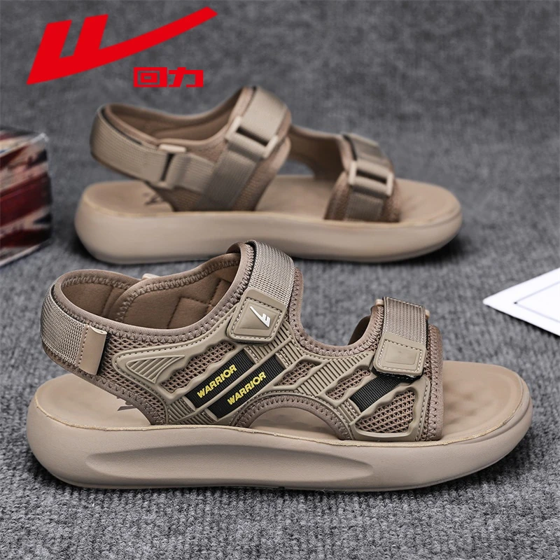 回力男鞋2025冬季日常休闲清爽舒适男士凉鞋厚底防滑魔术贴沙滩鞋