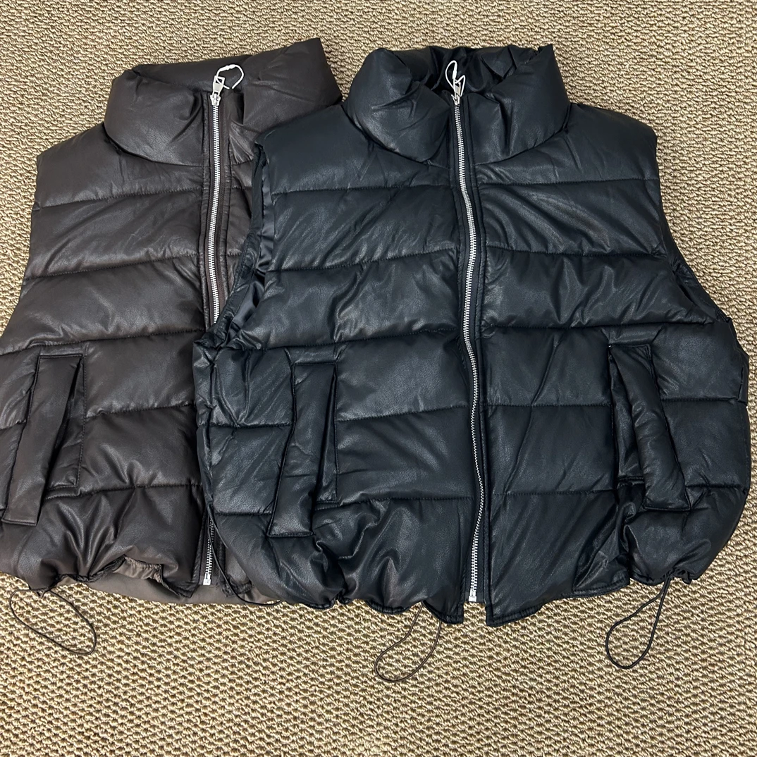 《秀秀精选》6806 韩系免洗蛋白皮马甲