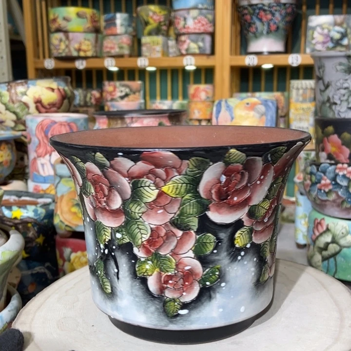 红陶景德镇艺术手绘作品