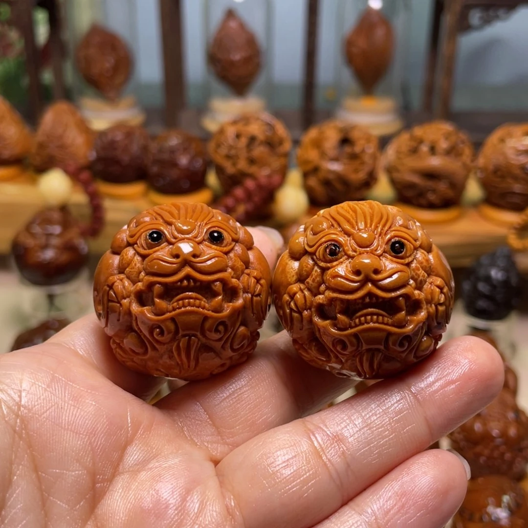 核桃手串/手链大*丶圆貔貅一对