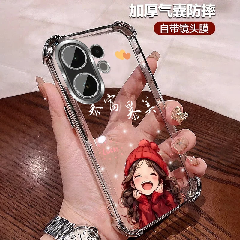 高颜值适用vivos30手机壳女士四角防摔S30promini全包带镜头膜ins