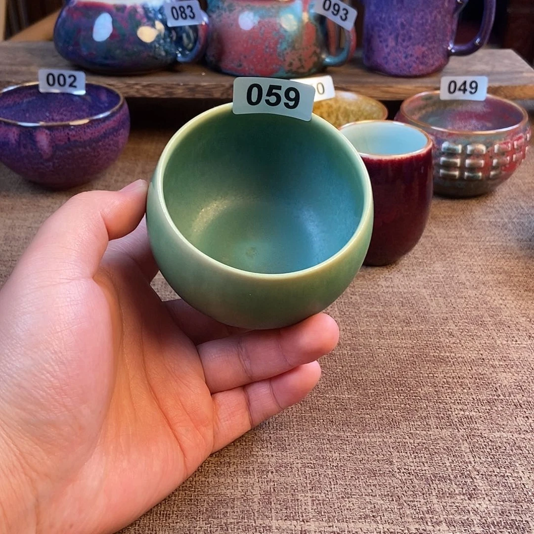 瓷片钧瓷茶壶茶具