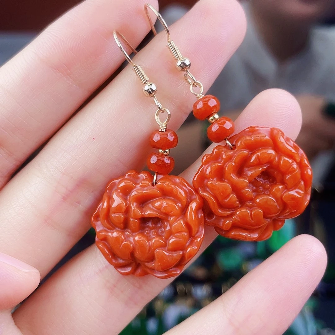 翡翠未镶嵌耳饰饰品