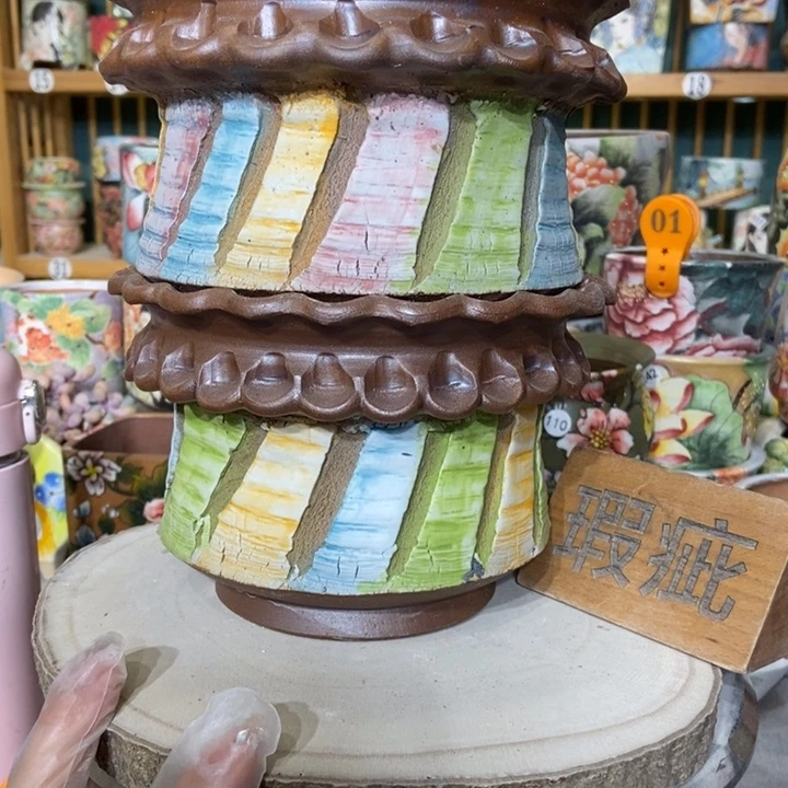 红陶景德镇艺术手绘作品