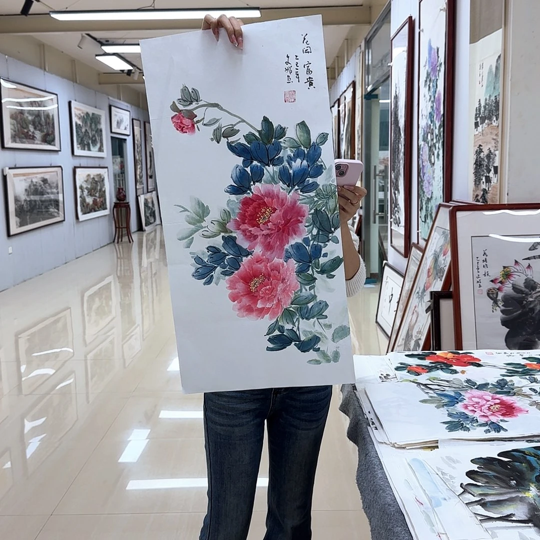 国画国画作品多次