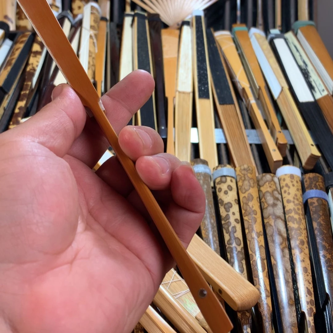 【闪购商品】扇子叁****ဝ手工玉竹折扇