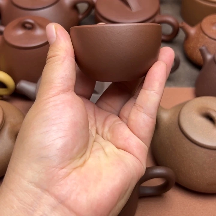 闲***式紫砂茶壶紫泥50cc拍一发二