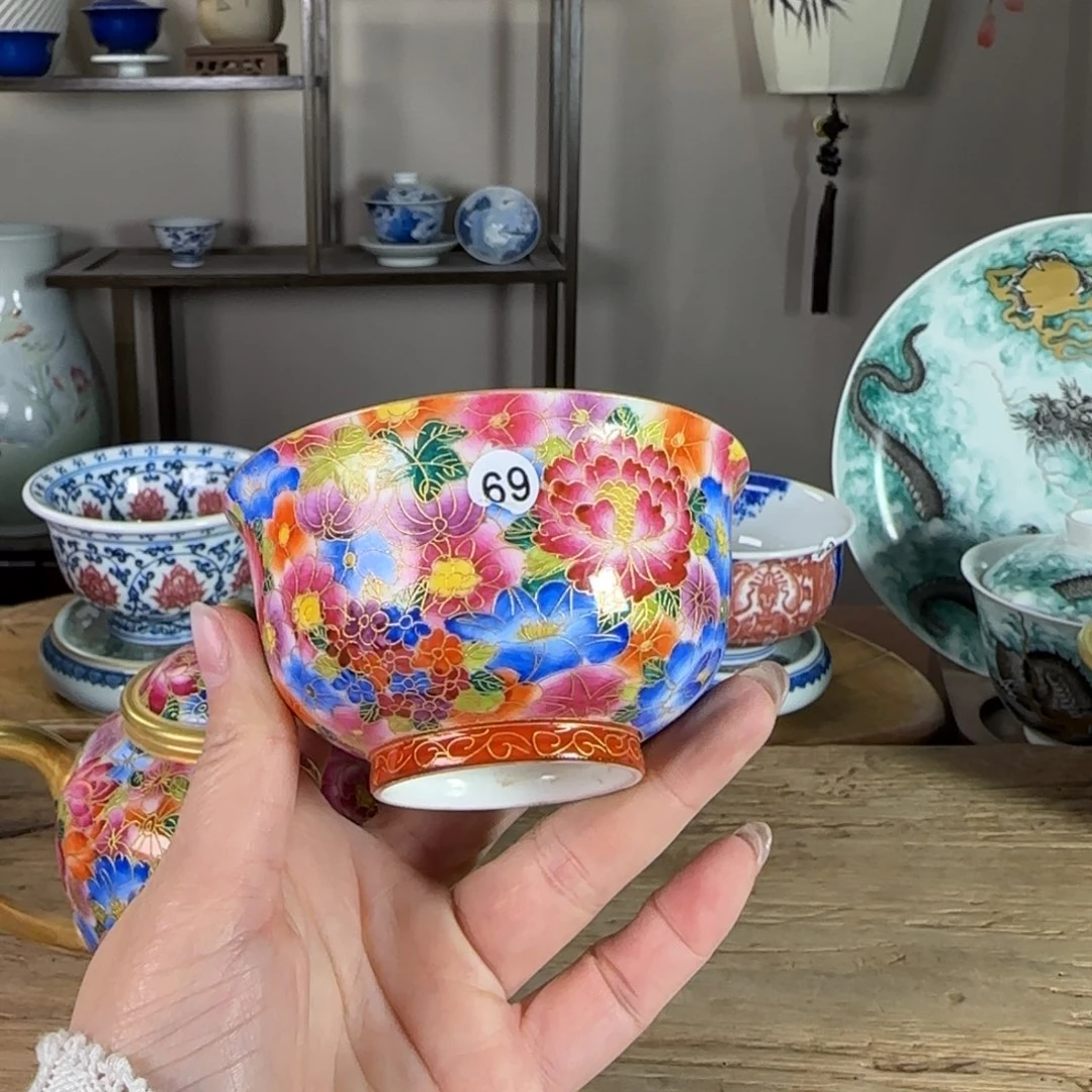 杯高****9景德镇陶瓷柴烧多人