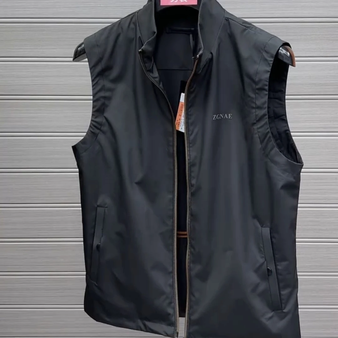 夏季新款男士高品质时尚减龄百搭舒适简约大气马甲背心