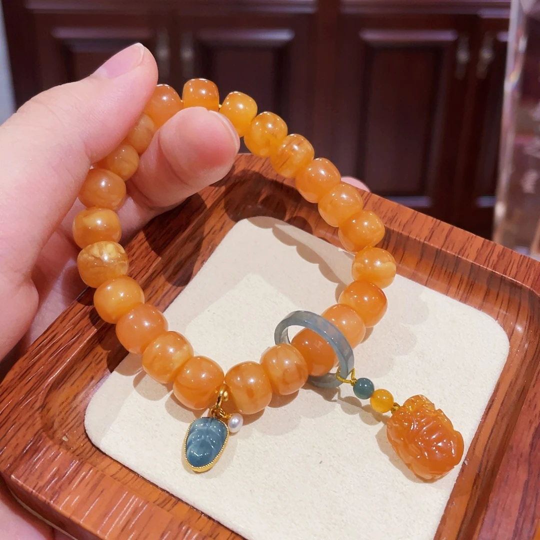 蜜蜡手链未镶嵌手串