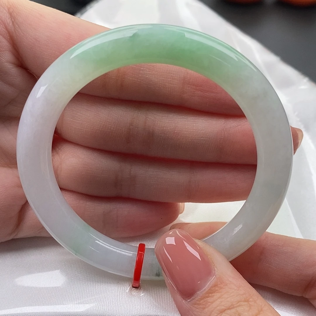 翡翠未镶嵌手镯缅甸天然A货翡翠 24496