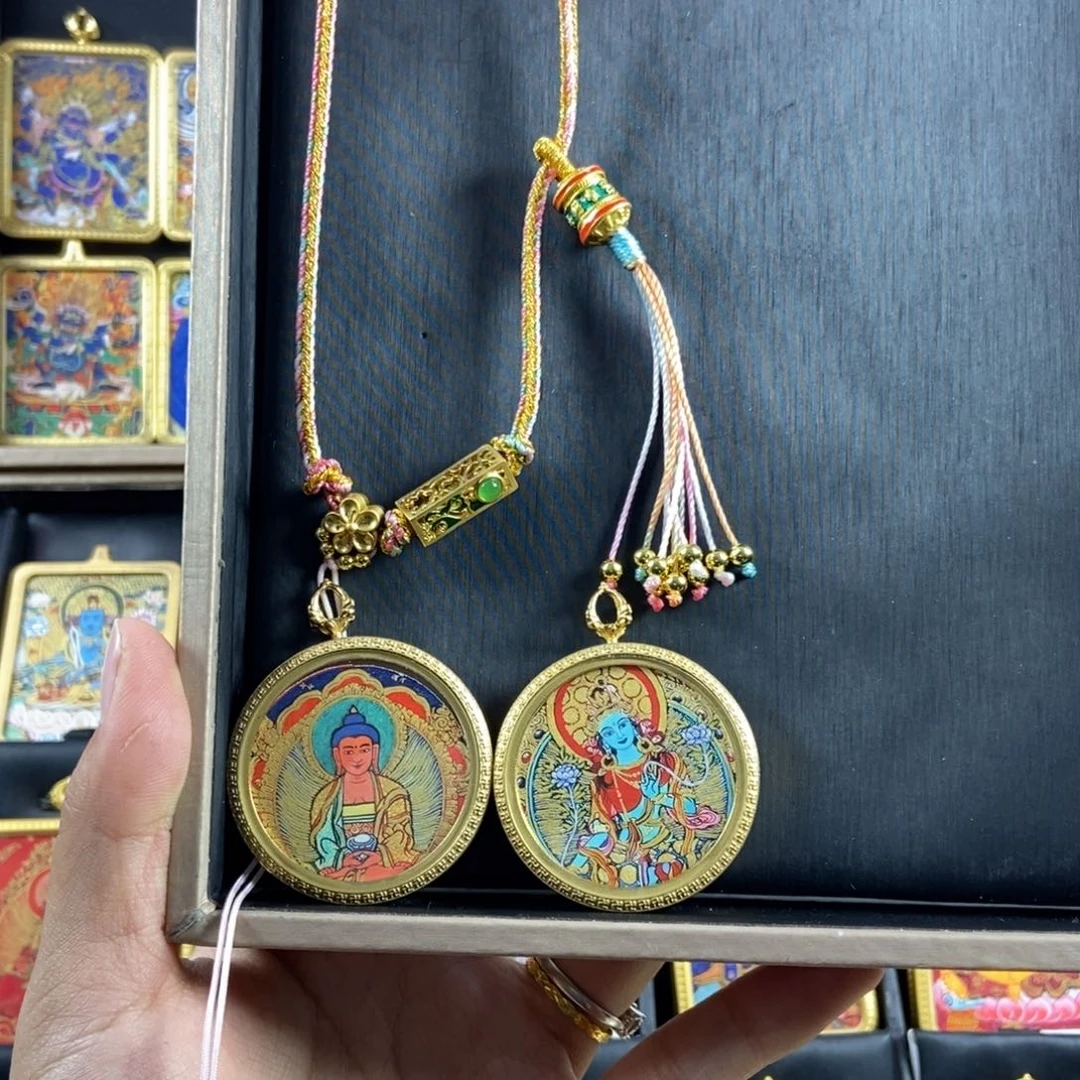 吊坠攸***爱美丽的唐卡漂亮结缘