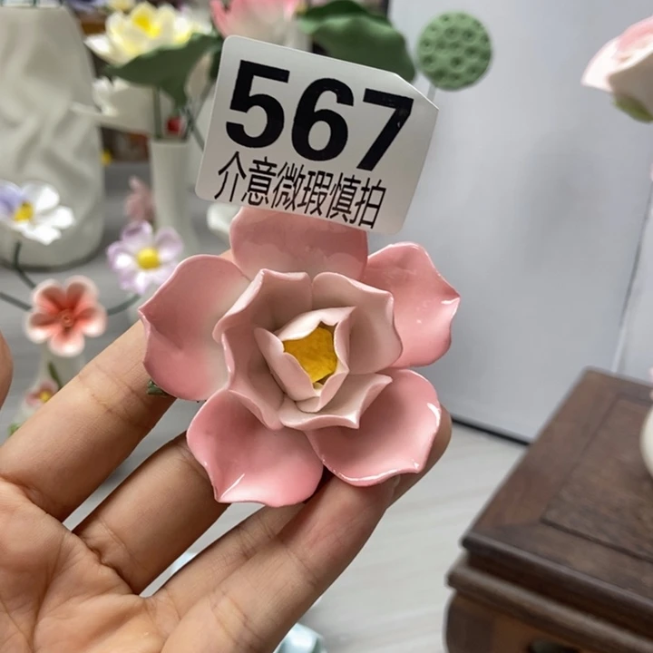 陶土手工制作陶瓷花