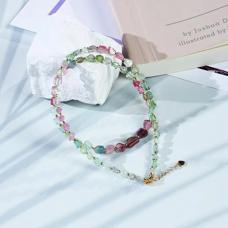 碧玺锁骨链-多样性发其一