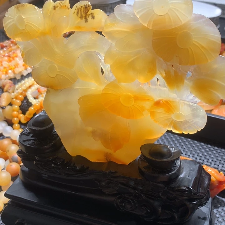 石英质玉（黄龙玉）未镶嵌手链