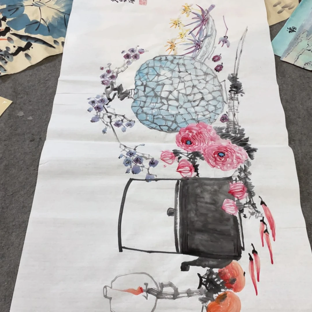 国画国画作品画心一张