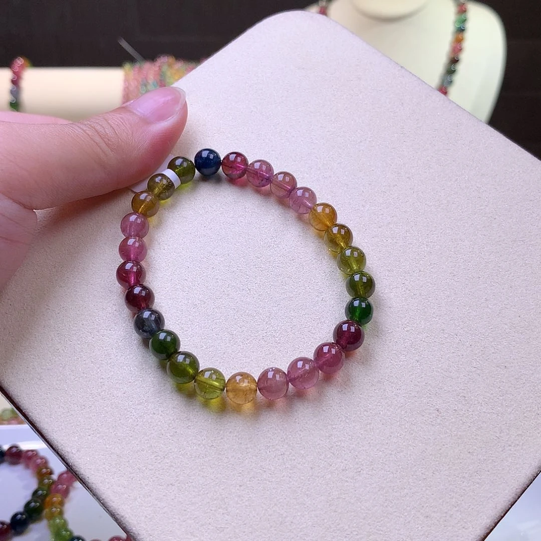 碧玺手串未镶嵌碧玺