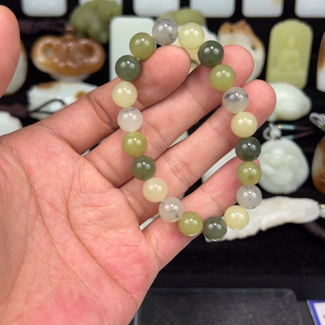 和田玉未镶嵌手链