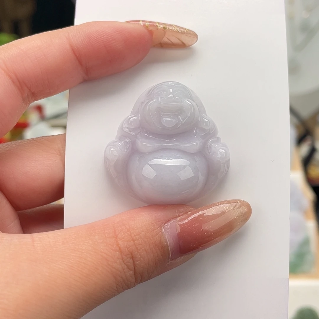 翡翠未镶嵌颈饰佛公