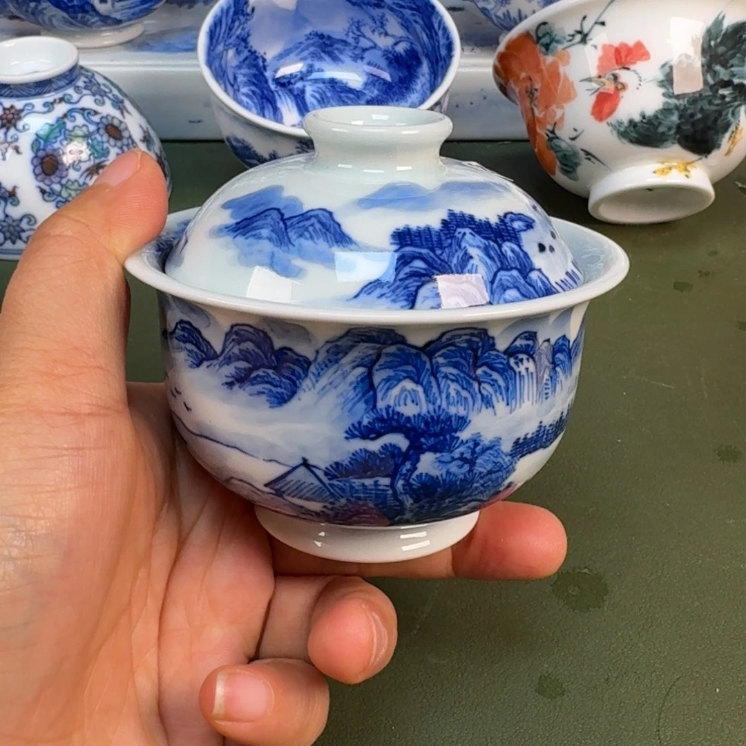 陶景德镇纯手绘茶具圆圆299