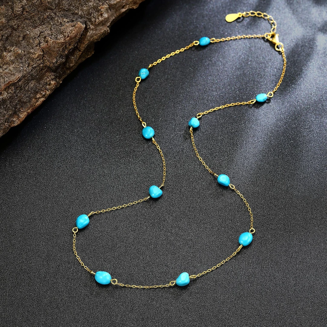 安曼博【满天星辰】绿松美松项链 (约4mm) XZ0008BZ