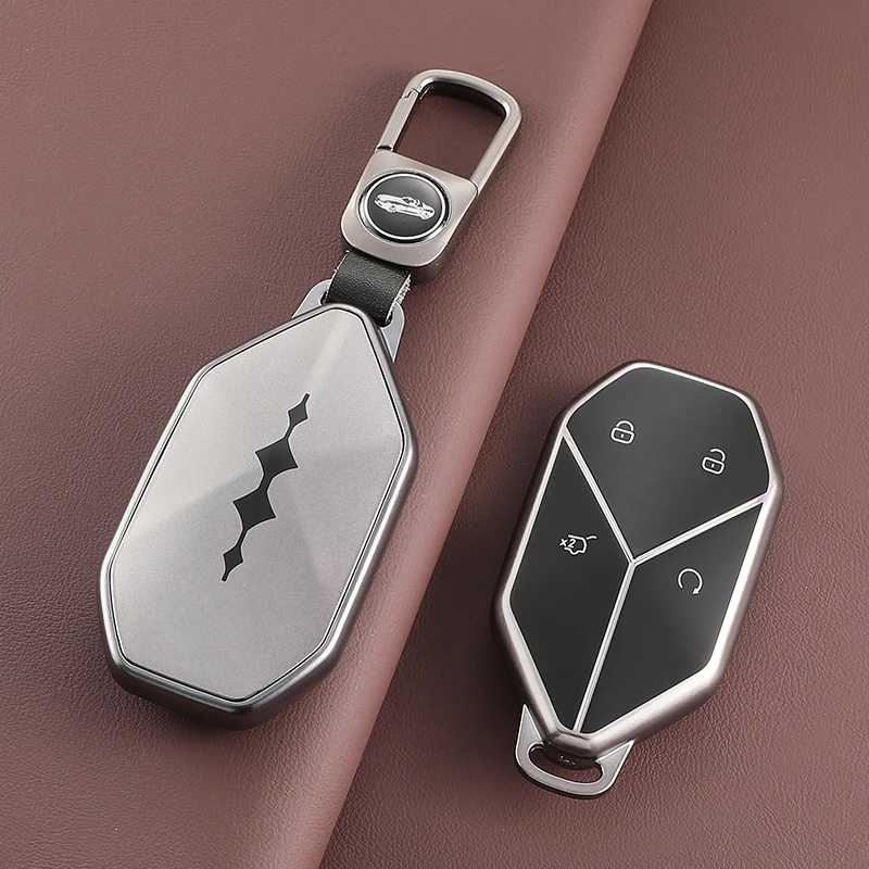 比亚迪方程豹5钥匙套豹5豹8车方程豹8新款男女专用高级全包扣壳