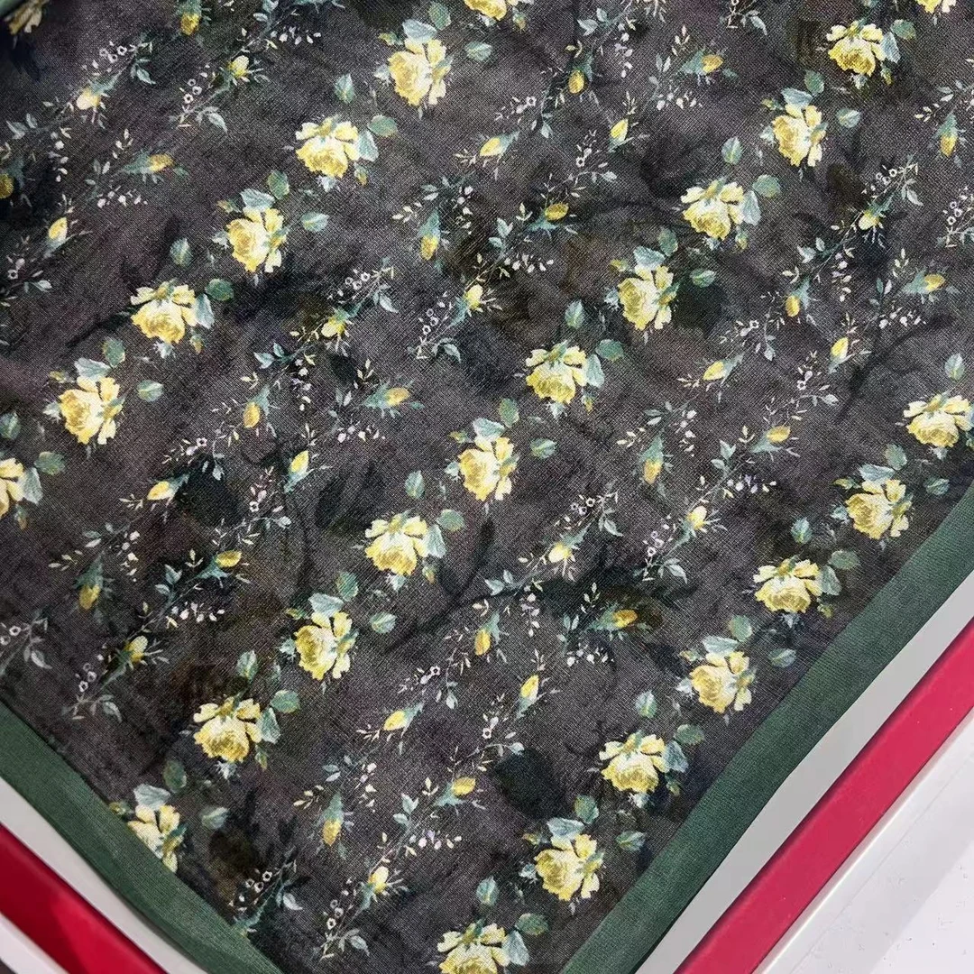 【帛罗纱双面双层长巾-SJ-L-S-3345】 26*160cm气质时尚休闲百搭