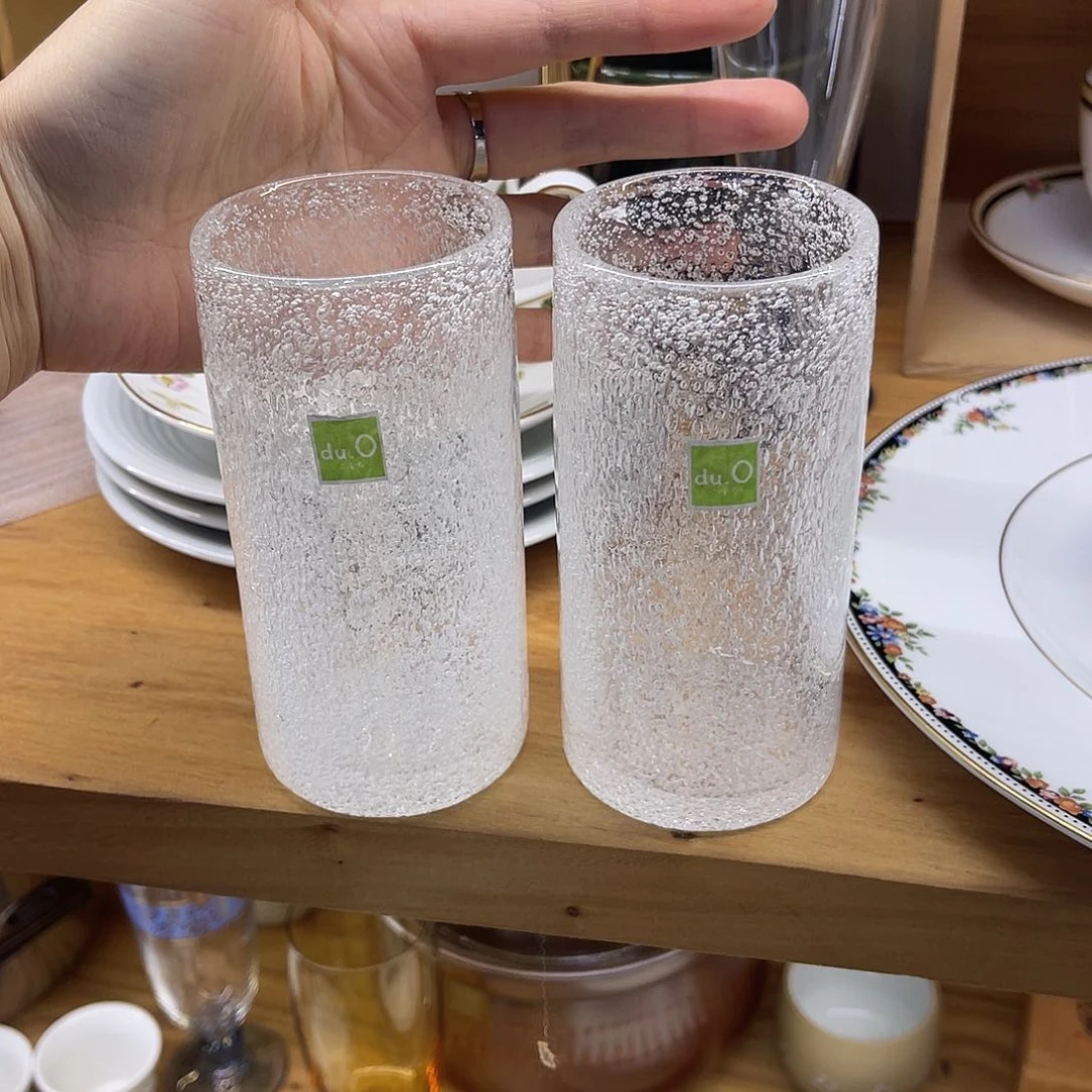 瓷片?*玉吹直气泡硝子杯子