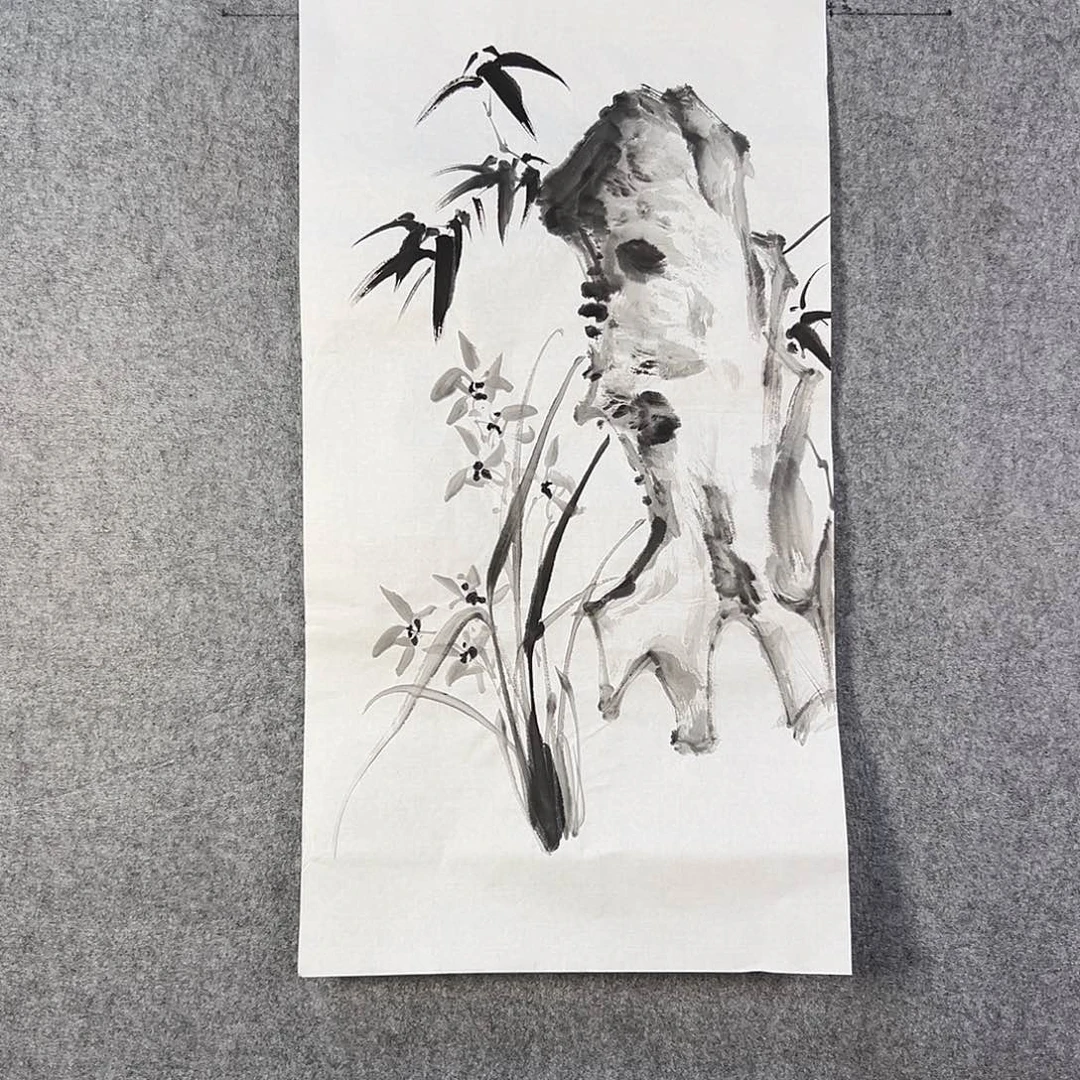 国画625 牡丹之花之叶的颜色与叶