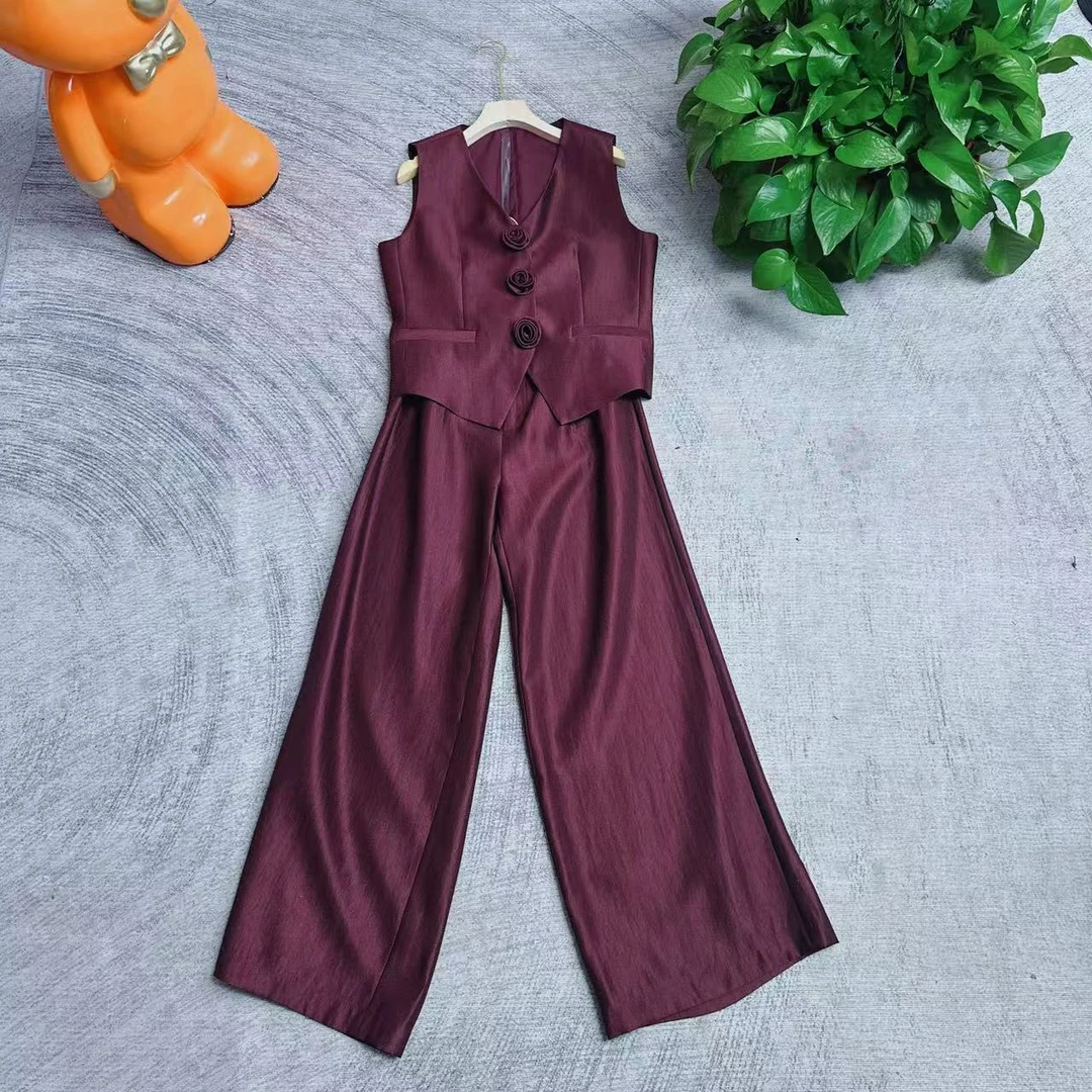 2025V v工作室新款 春夏新款高定套装显瘦气质无袖洋气—19246