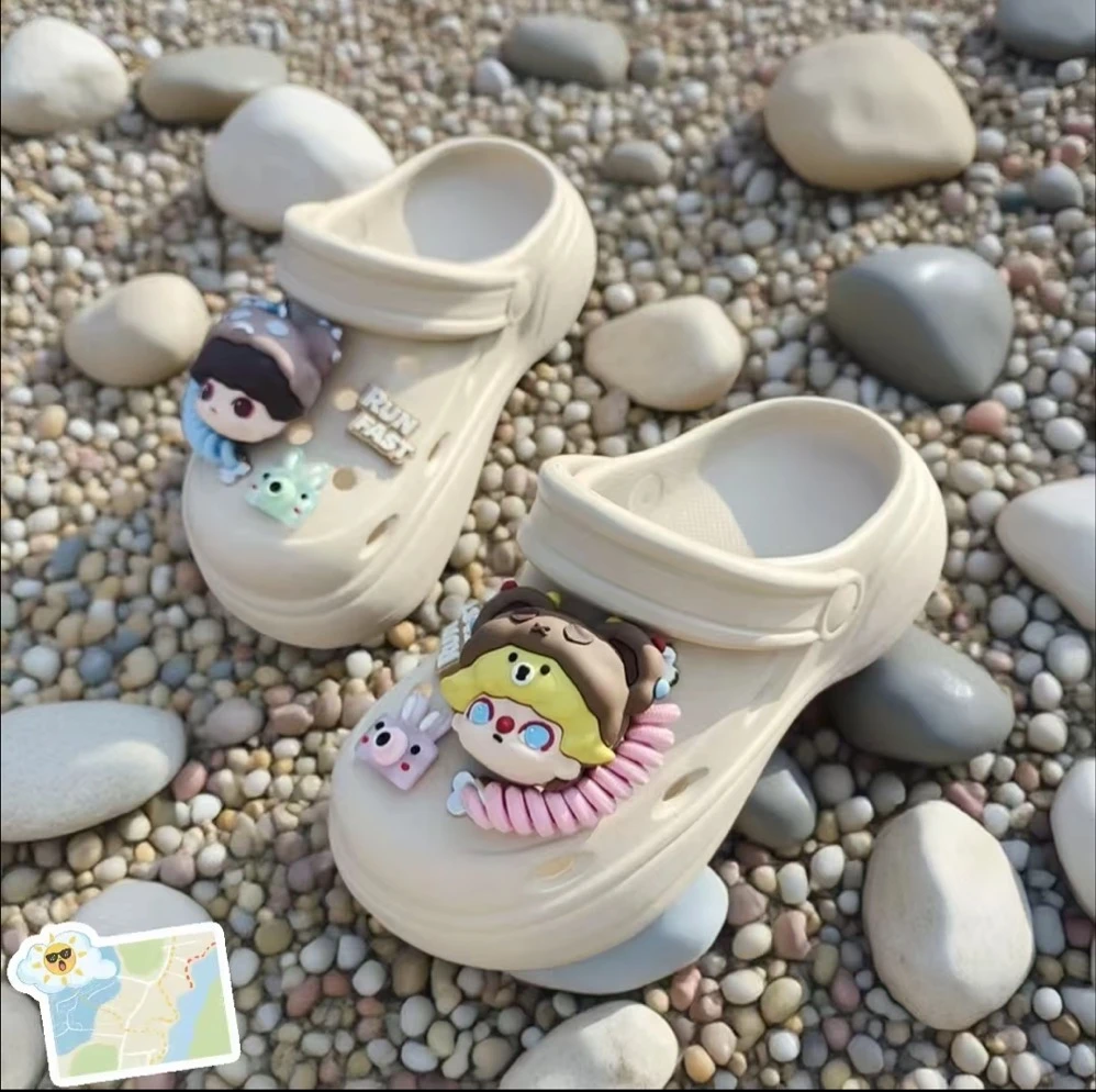 401-5002025年新款洞洞鞋女款夏季外穿厚底防滑EVA爆款凉拖鞋