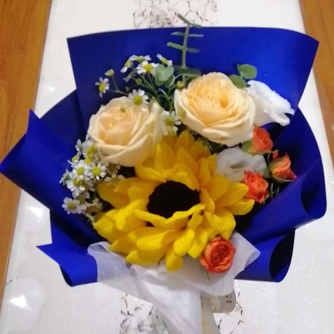 【团购】单支花束向日葵香槟鲜花小花束送老师