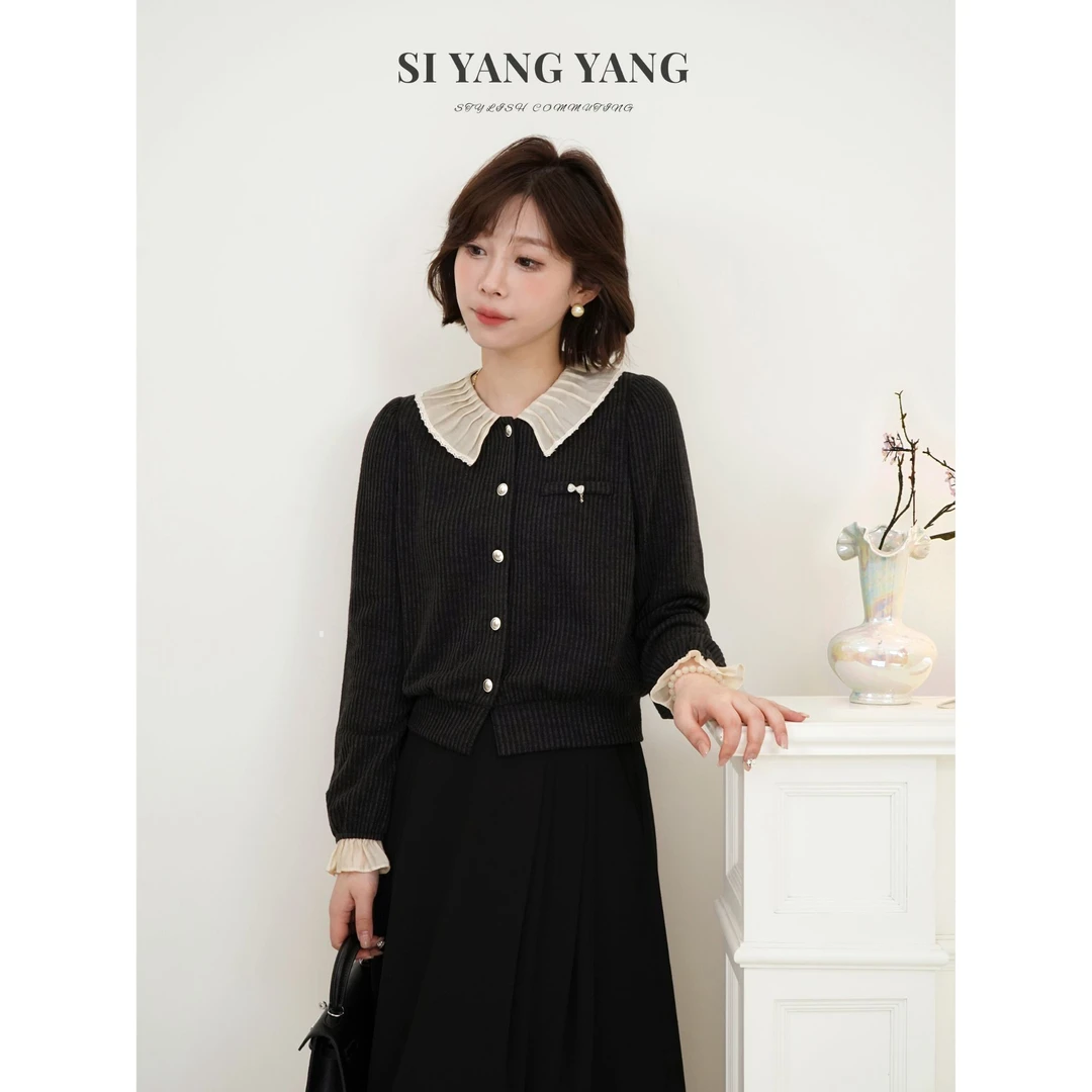 SIYANG气质超柔坑春季新款软气质减龄百搭上衣SY502A019SYY