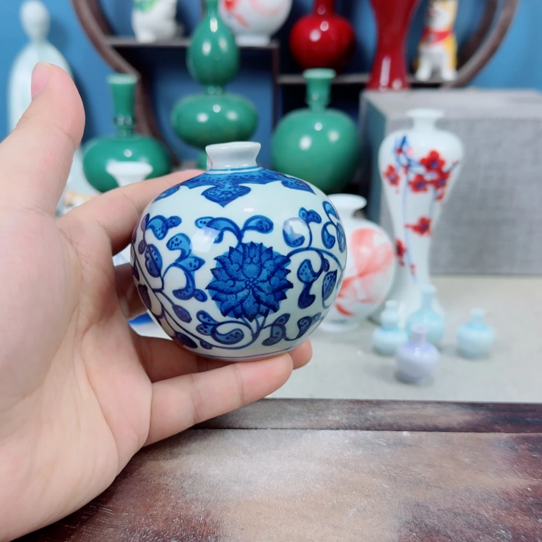 陶瓷手工小花器摆件