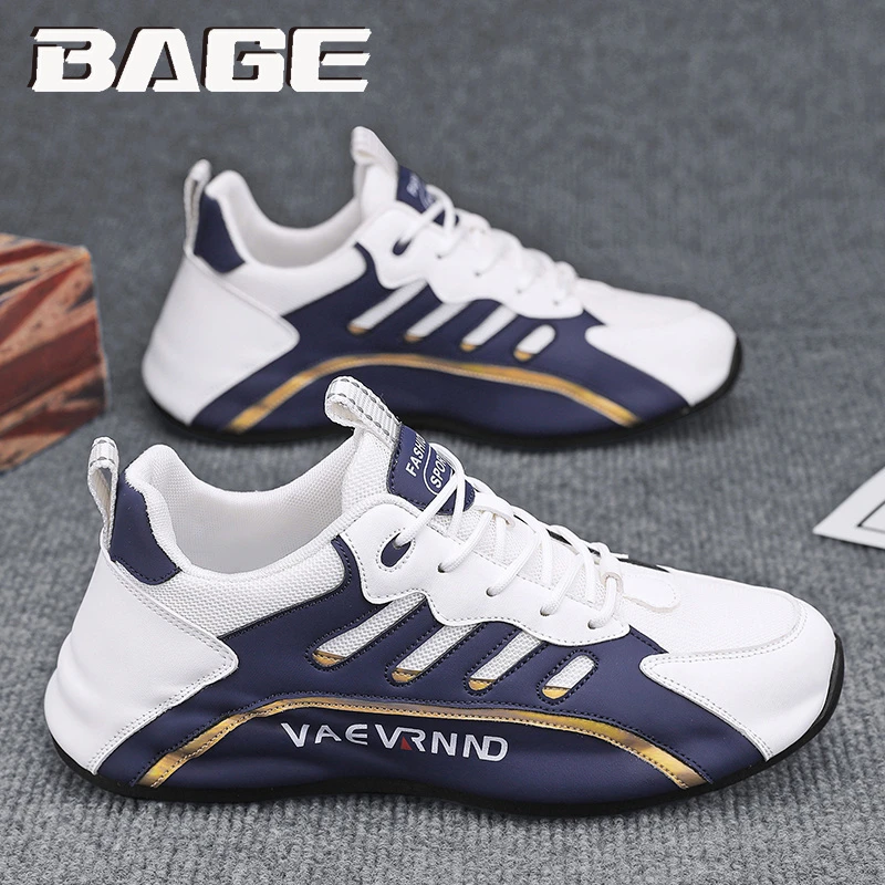 八哥男鞋秋季2025新款欧洲站百搭厚底小白休闲跑步运动包底老爹鞋