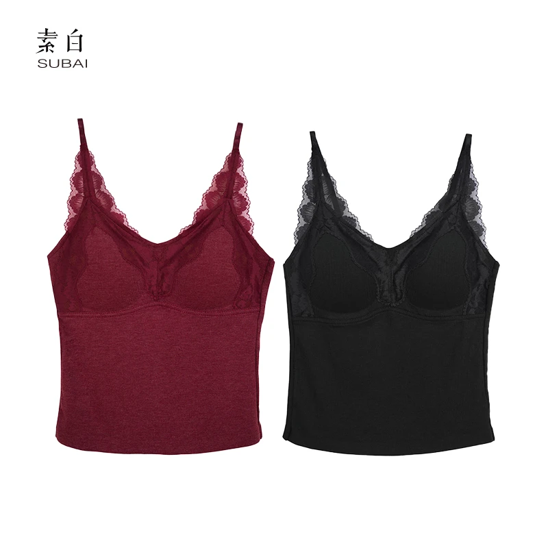 螺纹棉蕾丝美背802858