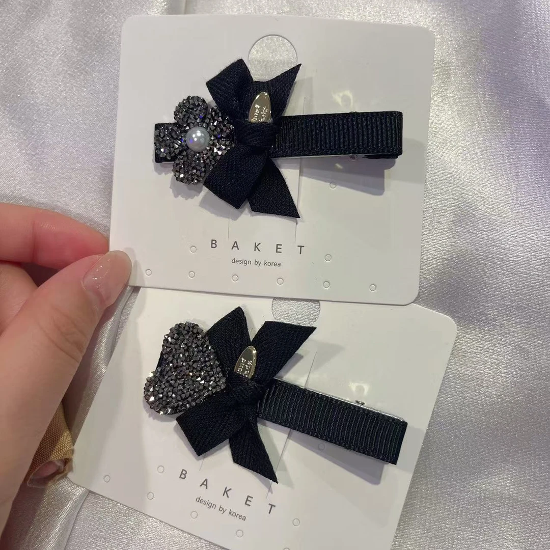 韩国 气质 小众 ins 手工 小碎钻 鸭嘴夹B550