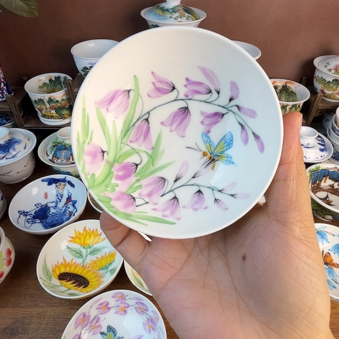 忠意堂釉下彩蝶恋花