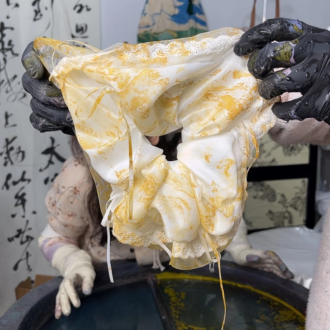 布艺非金属410大蕾丝发圈岁金金