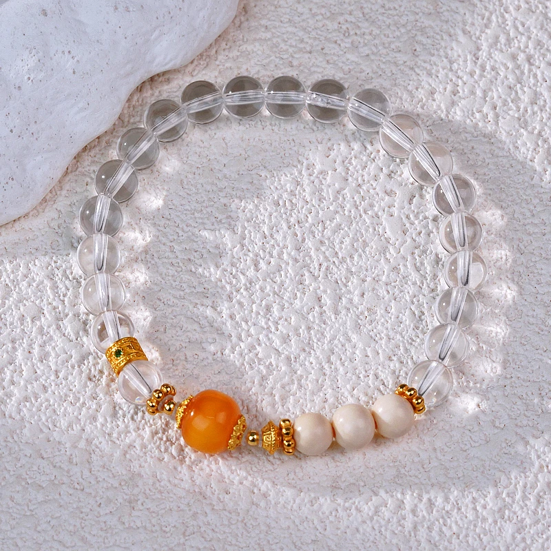 【清净生才串】 水晶手串  （天然珠宝多样性发其一）