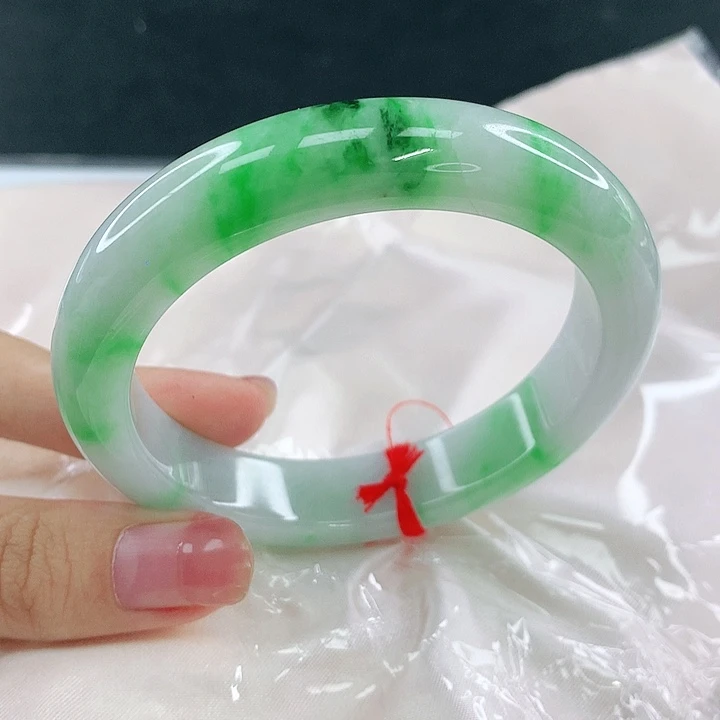 翡翠未镶嵌手镯圈57，58051