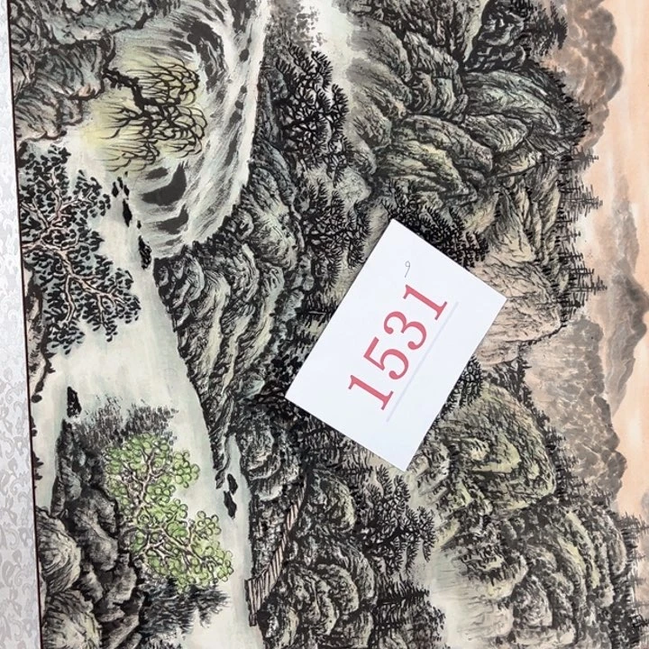 竖款潮汇书出艺术作品