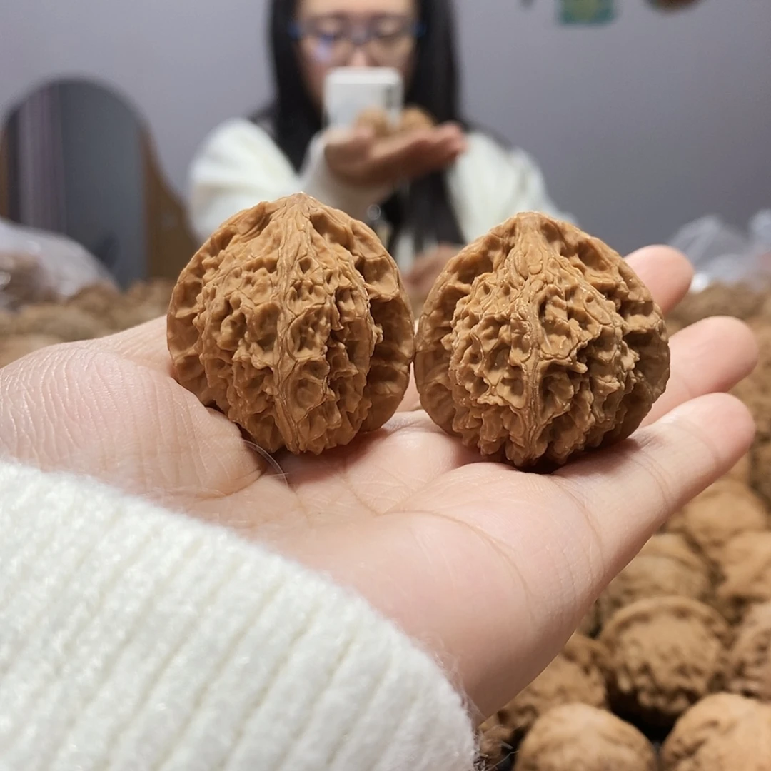吊坠文玩核桃蚂蚁沟36+黄